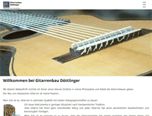 Tablet Screenshot of gitarrenbau.biz